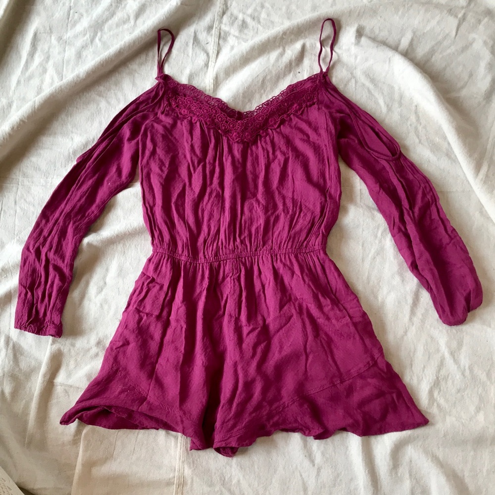 ***SOLD*** URBAN OUTFITTERS Cold-Shoulder Romper